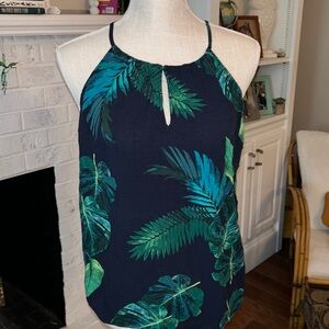 Old Navy Tropical Shirt Navy and Green